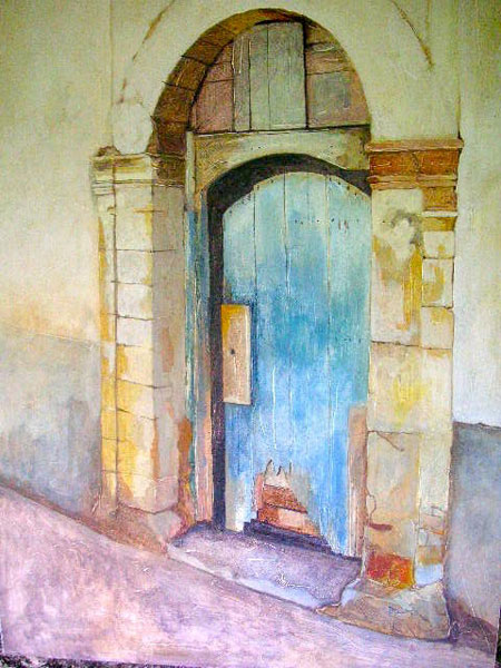 Essaouira Doorway - Painting Archive | Graham Davis Paintings