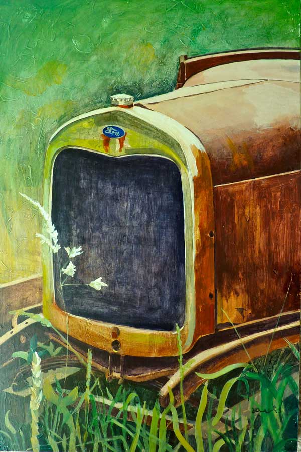 Old Ford Put Out to Pasture - Painting Archive | Graham Davis Paintings