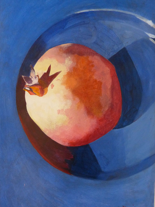 Pomegranate Sings the Blues - Painting Archive | Graham Davis Paintings