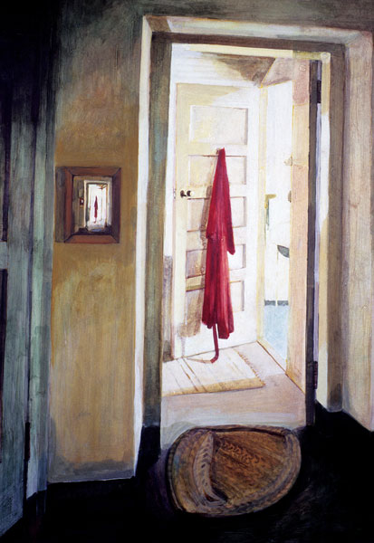 Red Robe Waiting - Painting Archive | Graham Davis Paintings