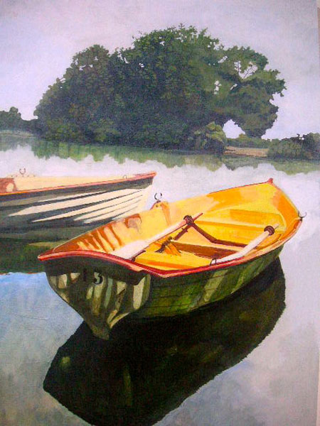 Yellow Boats - Painting Archive | Graham Davis Paintings